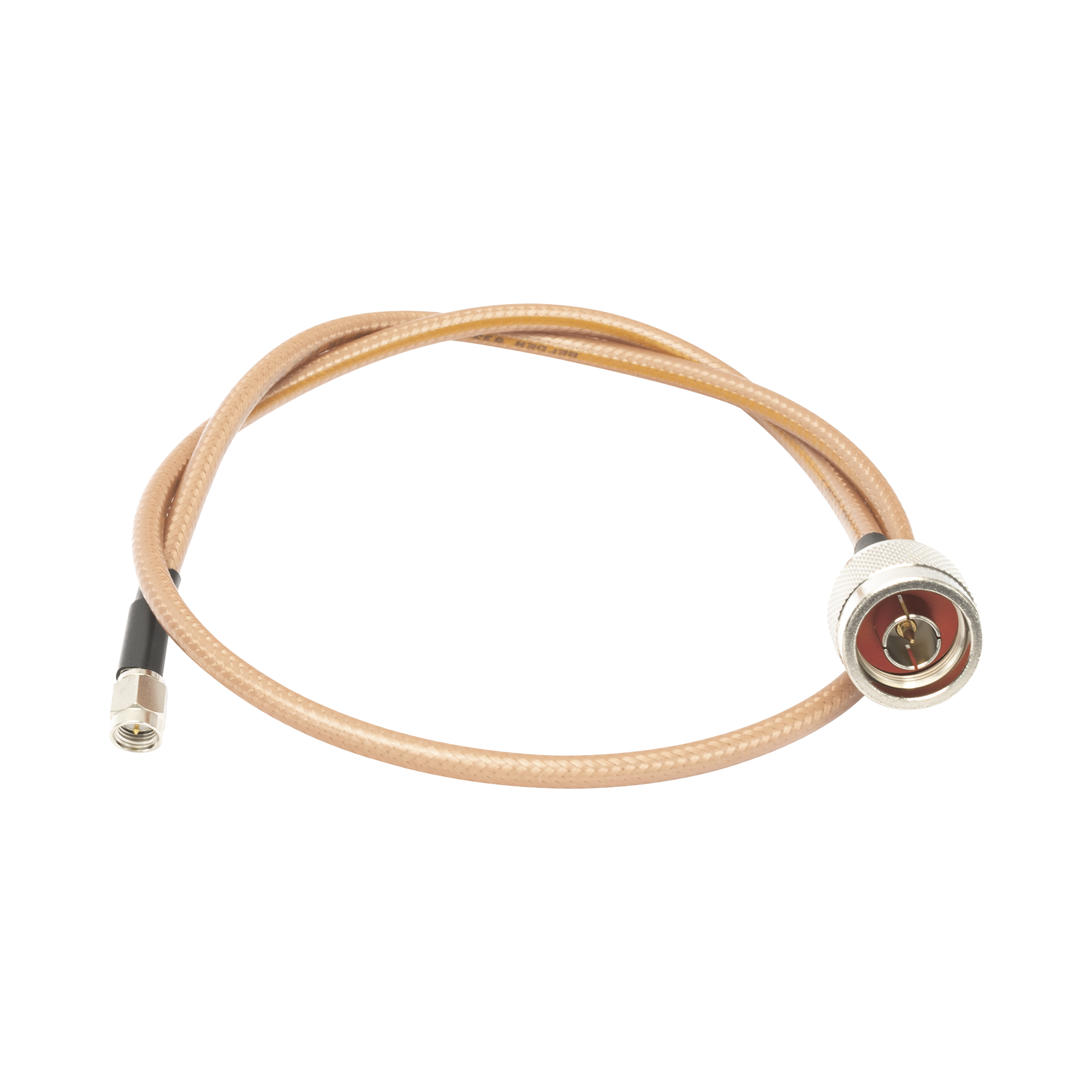 SN142KSMA60|Jumper con Cable LP142 de 60 cm, con Conectores N Macho a SMA Macho (Hasta 8 GHz).